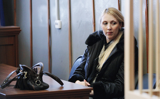 Анна Шавенкова в зале судебных заседаний. Архивное фото