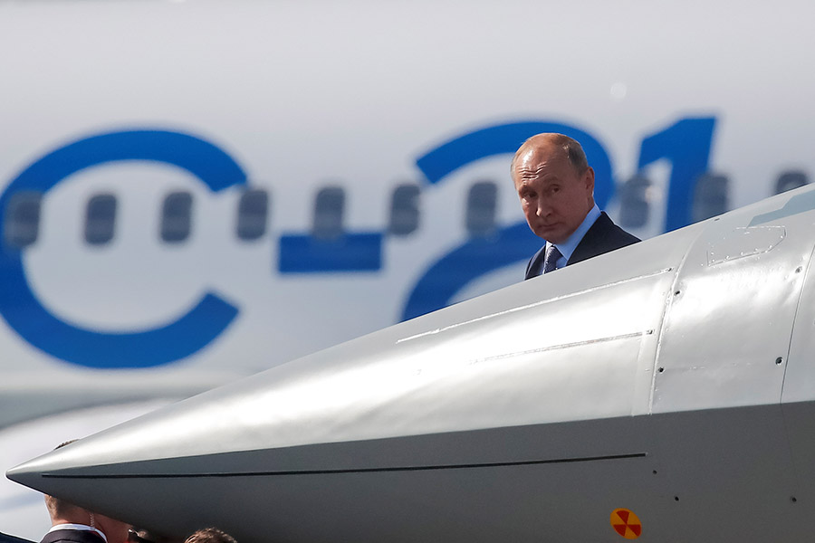 Выступая на открытии МАКС-2019, Владимир Путин выразил надежду​, что турецкого коллегу заинтересует российская авиационная техника
