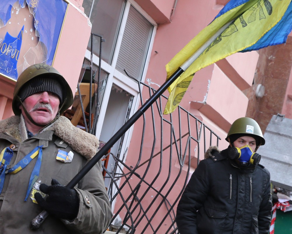 Протестующие в Киеве покинули здание Минюста 