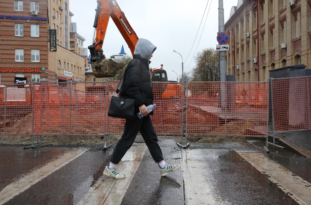 Движение было перекрыто на участке от ул. Красина до ул. Челюскинцев