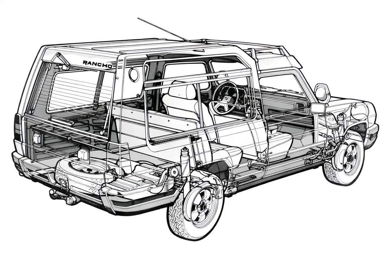 База вровень с донором-фургоном, а корма длиннее. «Киоск» за кабиной стеклопластиковый. Под полом багажника разместили бак, увеличенный на 20 л