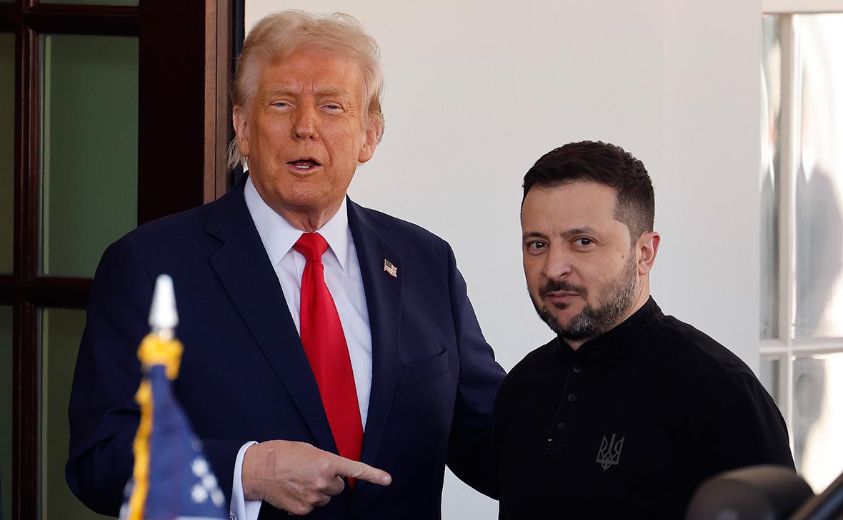 Дональд Трамп (слева) и Владимир Зеленский