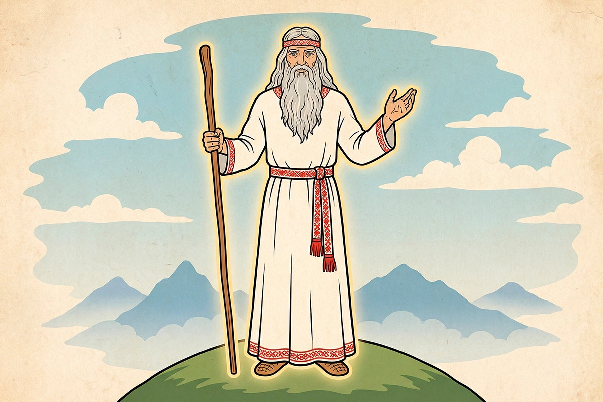 Занимает ключевое место в системе противопоставлений, лежащих в основе славянской мифологии