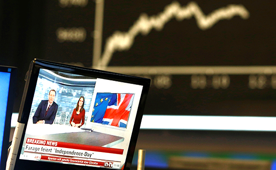 Трансляция новостей о Brexit на одной из мировых фондовых бирж


