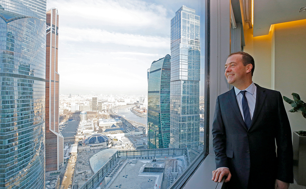 Дмитрий Медведев в новом правительственном комплексе на территории &laquo;Москва-Сити&raquo;
