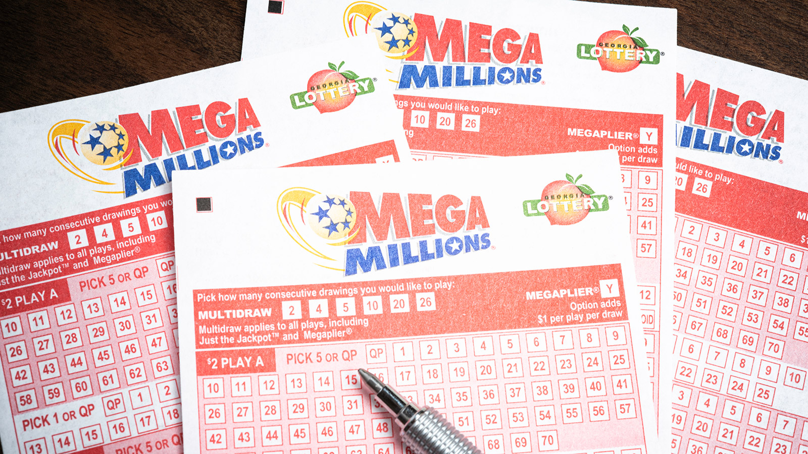 <p>Лотерейный билет Mega Millions</p>