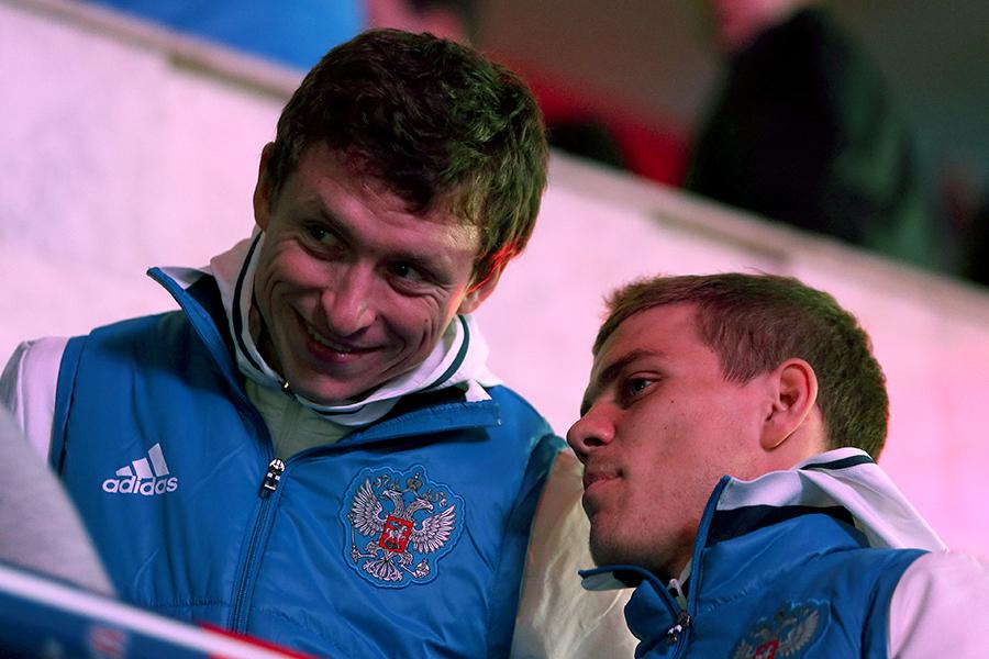 Павел Мамаев и Александр Кокорин (слева направо), 2016 год