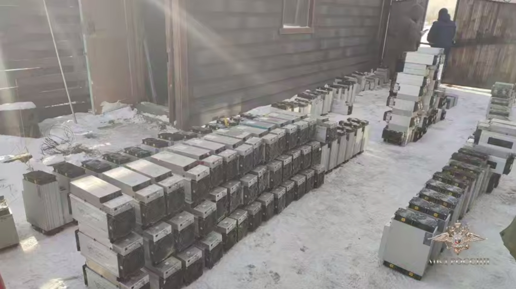 Изъятое оборудование для майнинга. Источник: МВД России