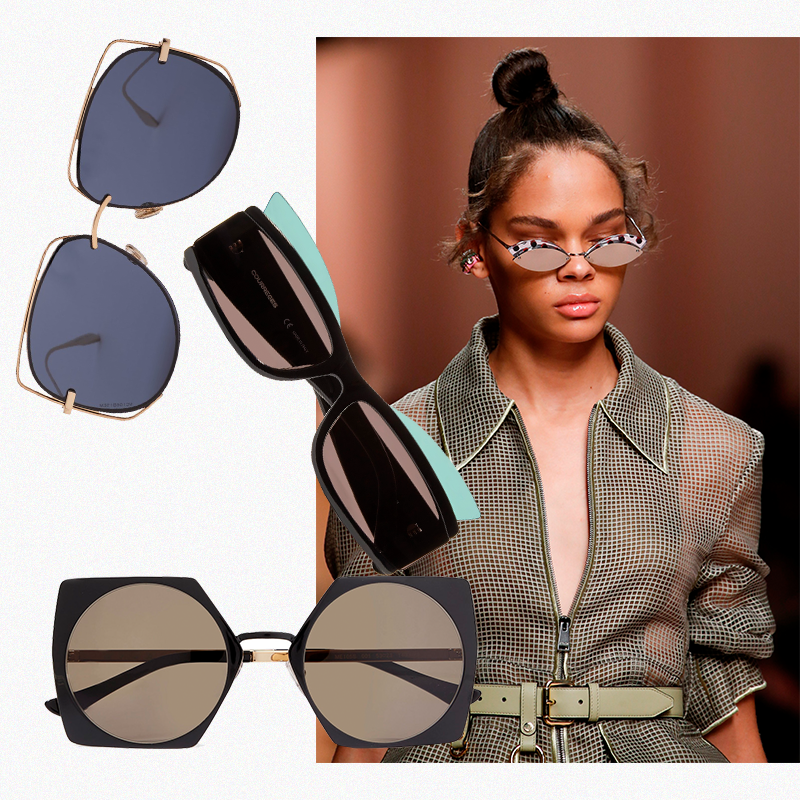 1. Dior Eyewear (Matches Fashion), 23 350 руб.
2. Courrèges (Net-a-Porter), &pound;233
3. Marni, &pound;330
Модель Fendi