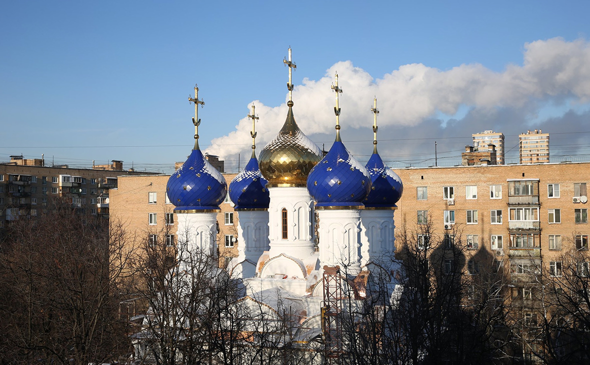 Вид на храм Казанской Песчанской иконы Божией Матери