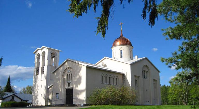 Церковь Преображения Христова на территории&nbsp;Ново-Валаамского монастыря
