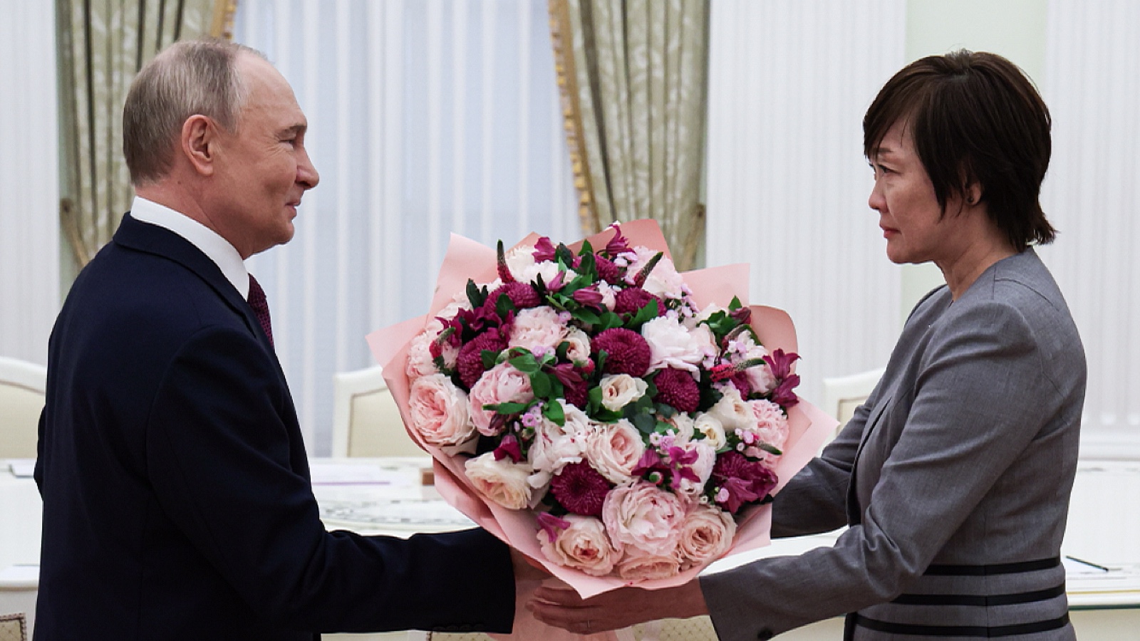 Владимир Путин и Акиэ Абэ
