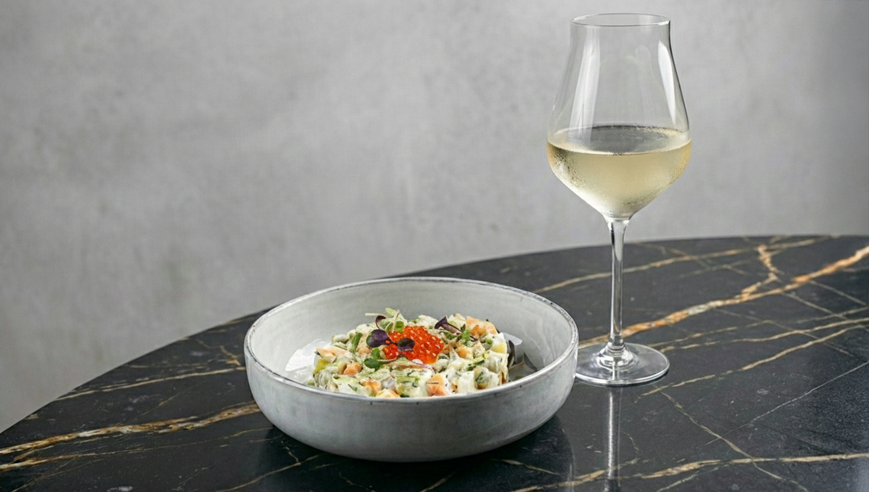 Как подобрать вино к салату оливье