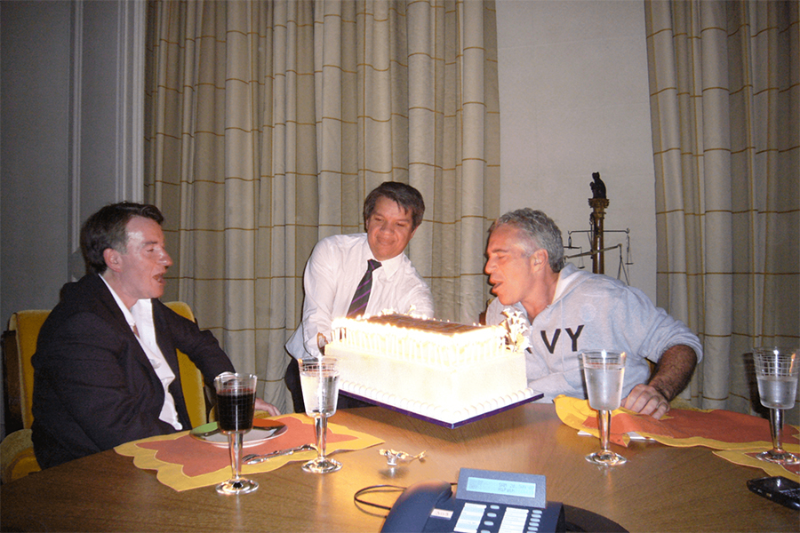 Питер Мандельсон и Джеффри Эпштейн