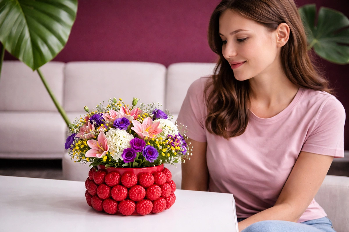 Ягодная ваза