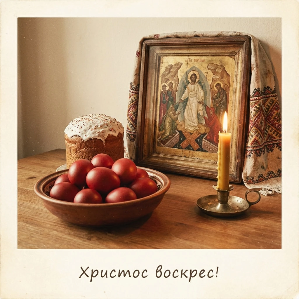 Открытки с Пасхой-2026 для родных и близких