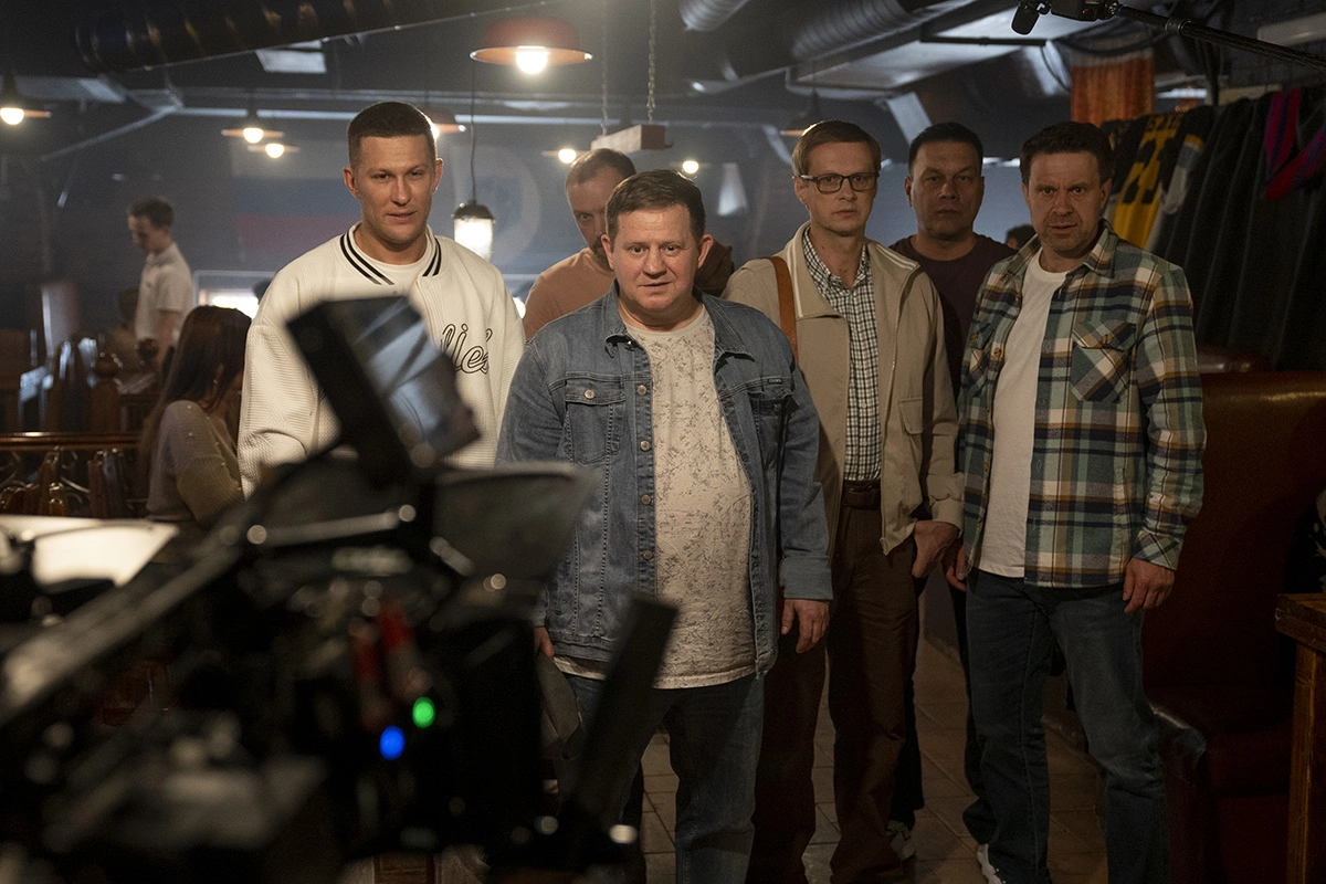 Кадр со съемок фильма «Хоккейные папы 2»