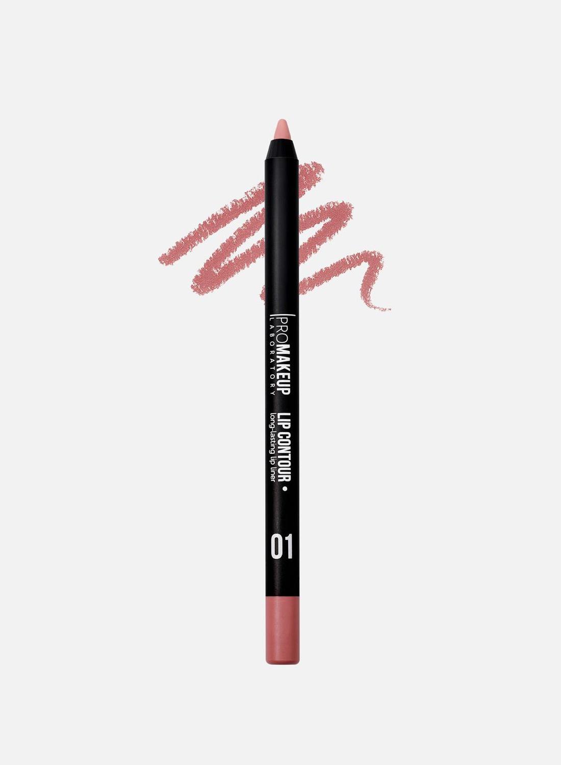 Карандаш ультрастойкий для губ&nbsp;Lip contour, оттенок&nbsp;01 пыльно-розовый, Promakeup laboratory, 900 руб. (tolko-tebe.ru)