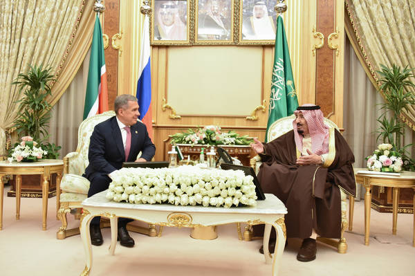 Рустам Минниханов встретился с королем Саудовской Аравии
