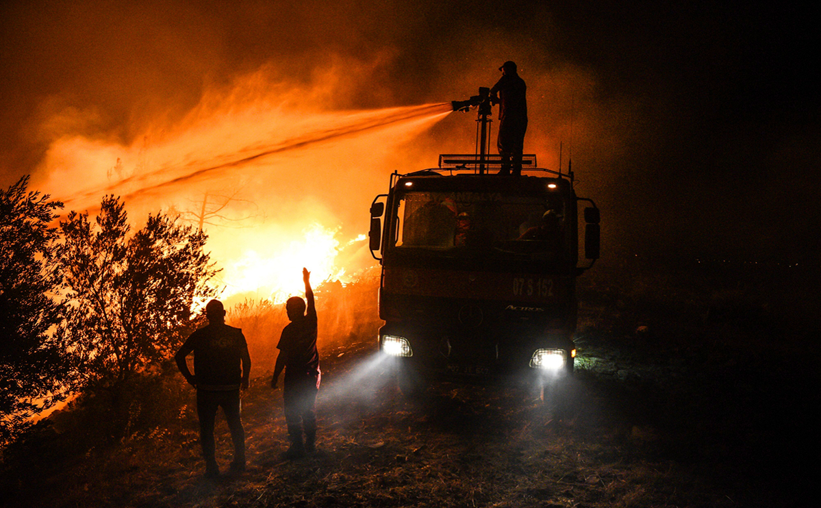 В Турции заявили о контроле над лесным пожаром в Бодруме
