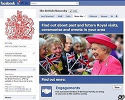 Елизавета II завела страничку на Facebook