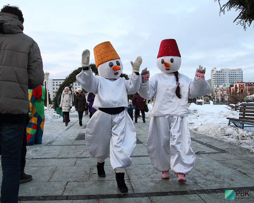 Открытие главной городской елки в парке Миллениум в Казани.