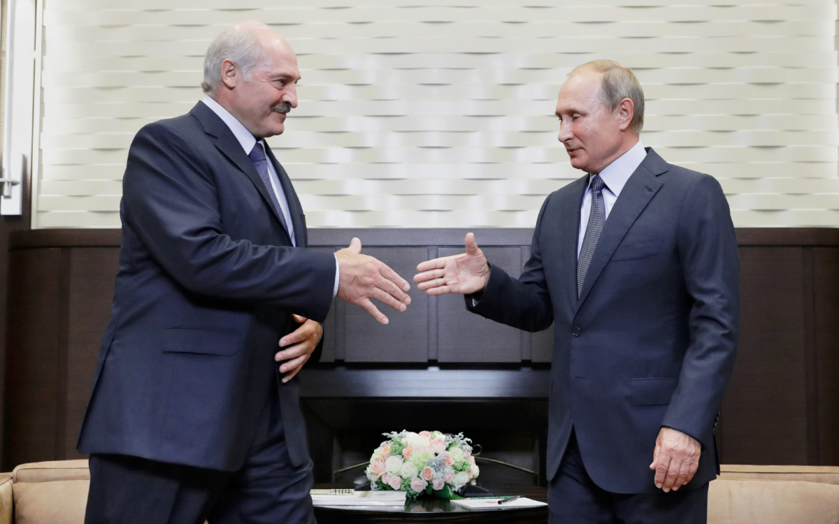 Александр Лукашенко&nbsp;и&nbsp;Владимир Путин