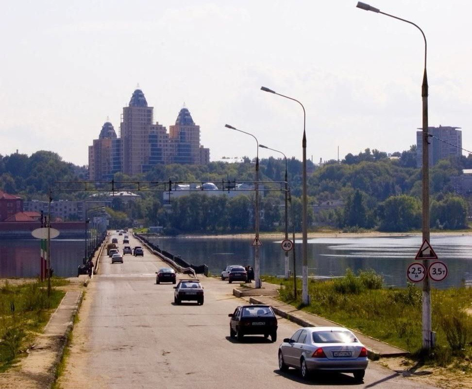 Понтоннный мост в Казани.&nbsp;