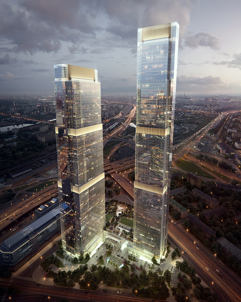 Небоскреб с собственным парком: каким будет Neva Towers в «Москва-Сити»