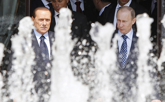 Президент России Владимир Путин и экс премьер-министр Италии Сильвио Берлускони. Архивное фото

&nbsp;
