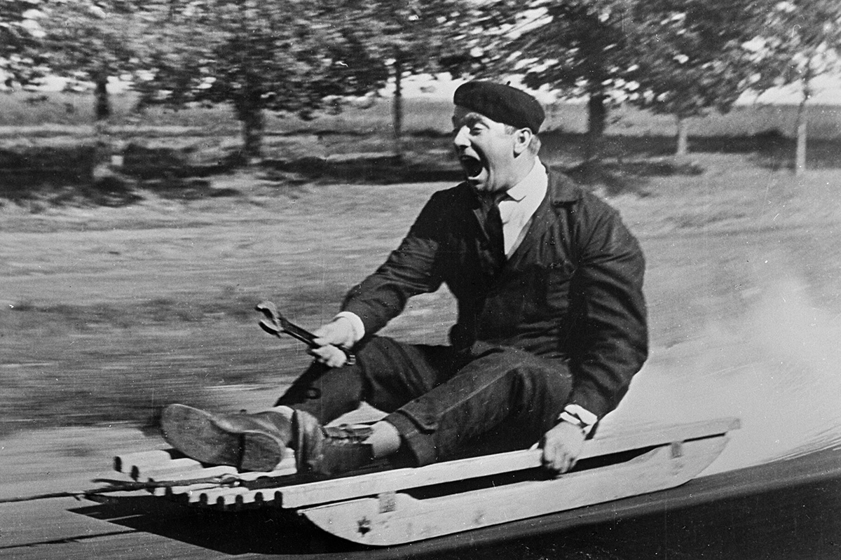 Юрий Белов в фильме «Королева бензоколонки» сыграл водителя Славу, 1962 год