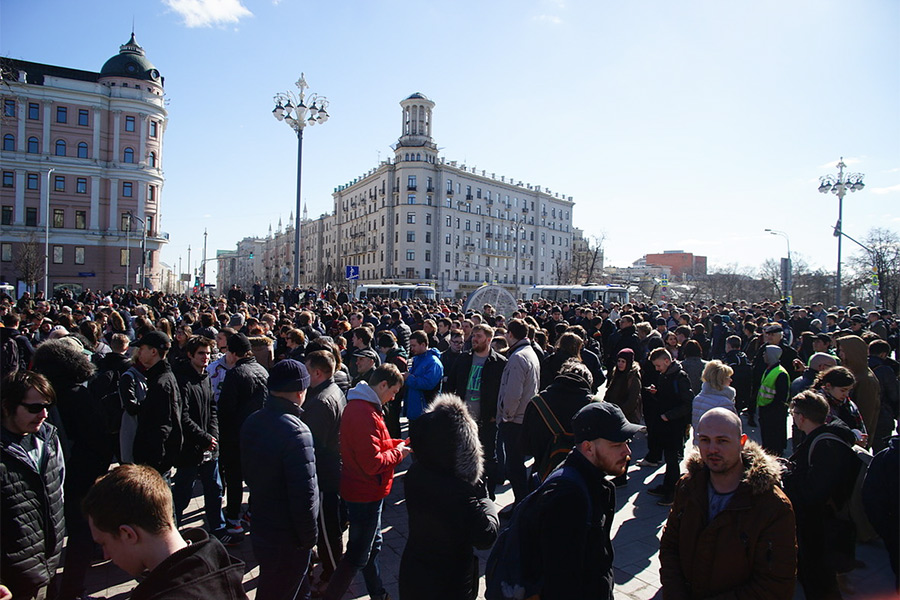 Акция протеста в&nbsp;Москве
