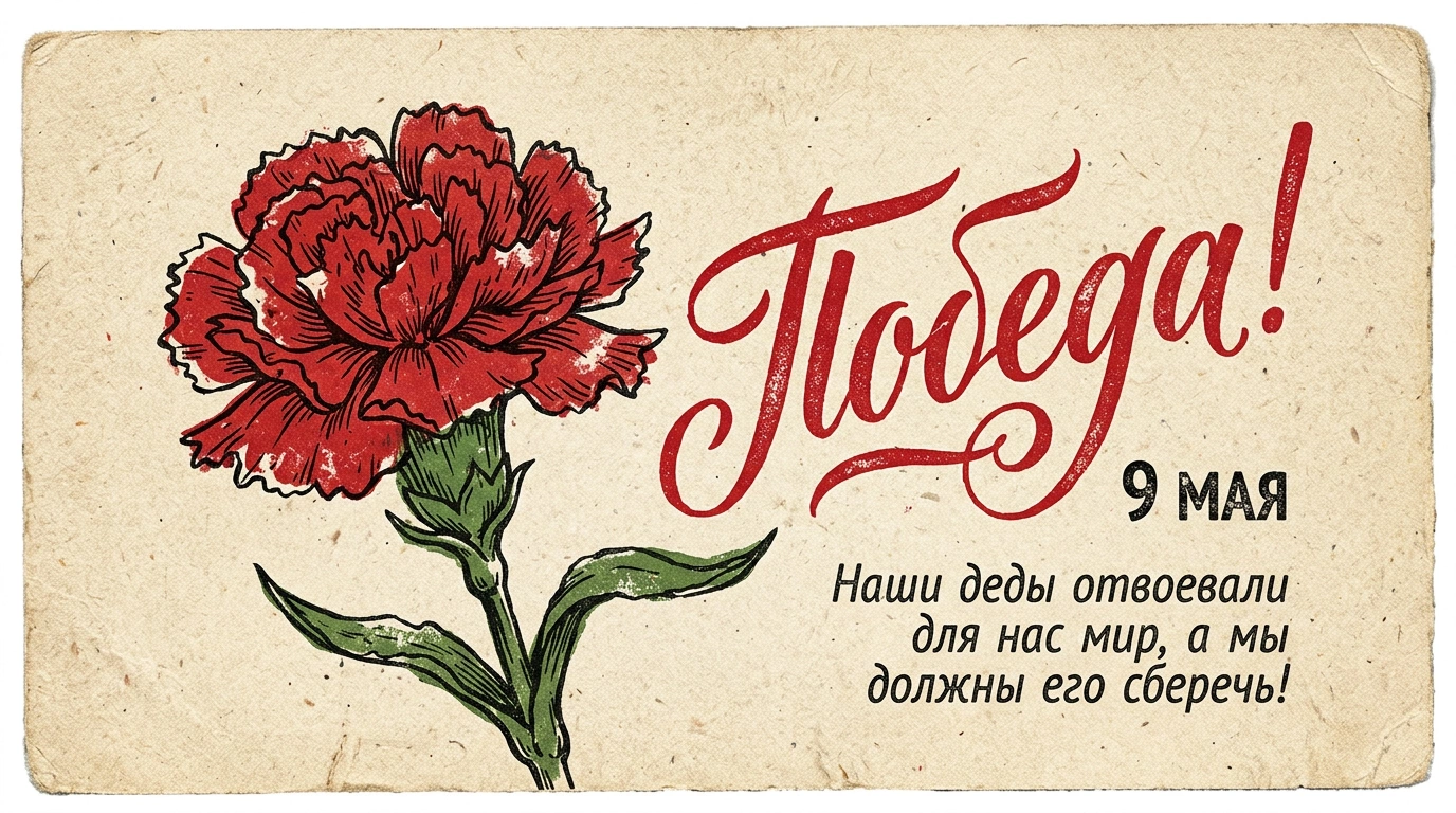 40 праздничных открыток к 9 Мая. Скачайте и отправьте