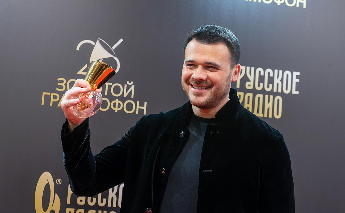 Эмин на церемонии вручения музыкальной премии &laquo;Золотой граммофон&raquo; в Кремлевском дворце, Москва, 2021 год