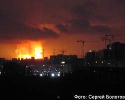 Взрыв газопровода под Петербургом: площадь пожара - 2 га