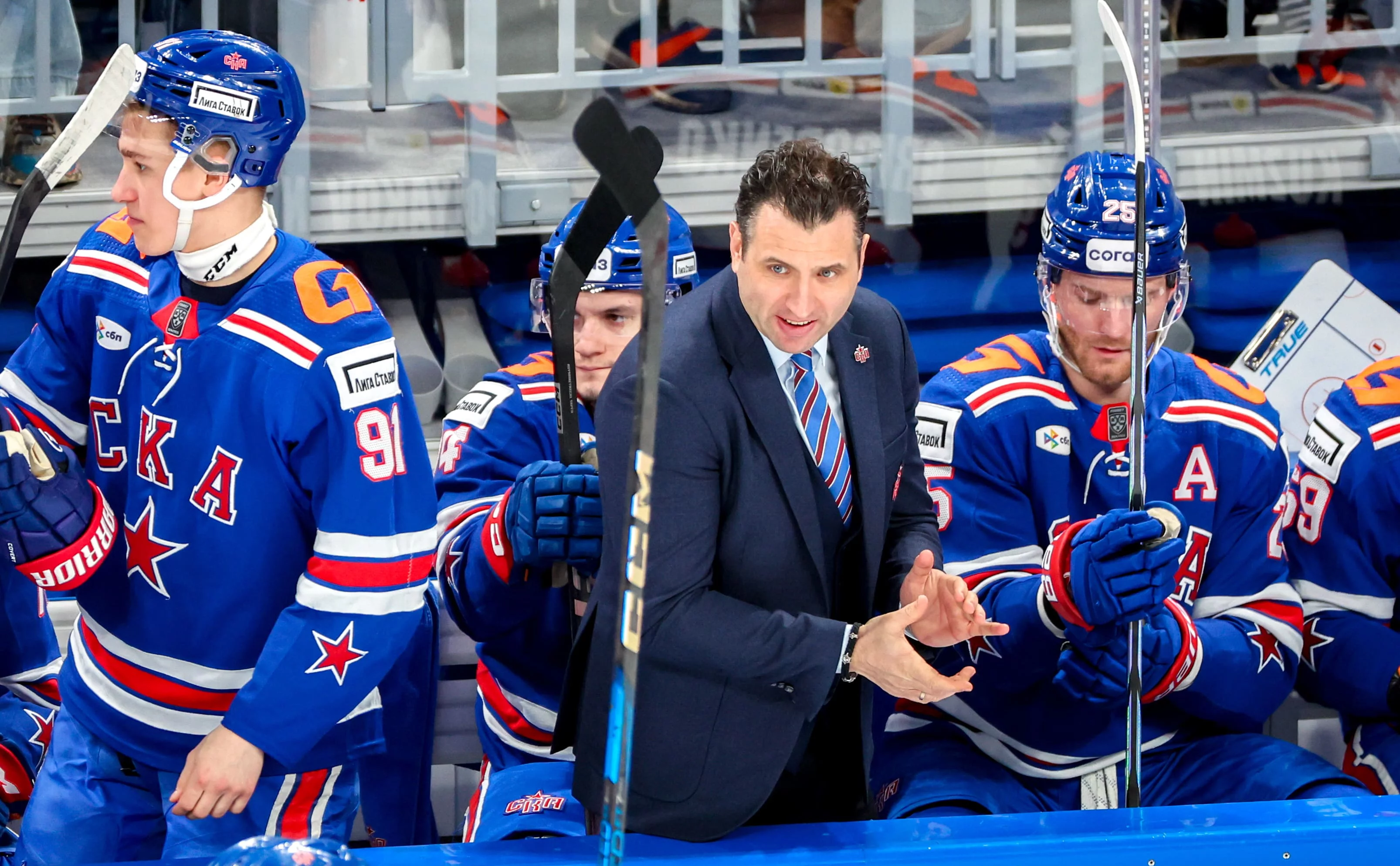 Континентальная хоккейная лига. СКА (Санкт-Петербург) (Петр Ковалев/ТАСС)