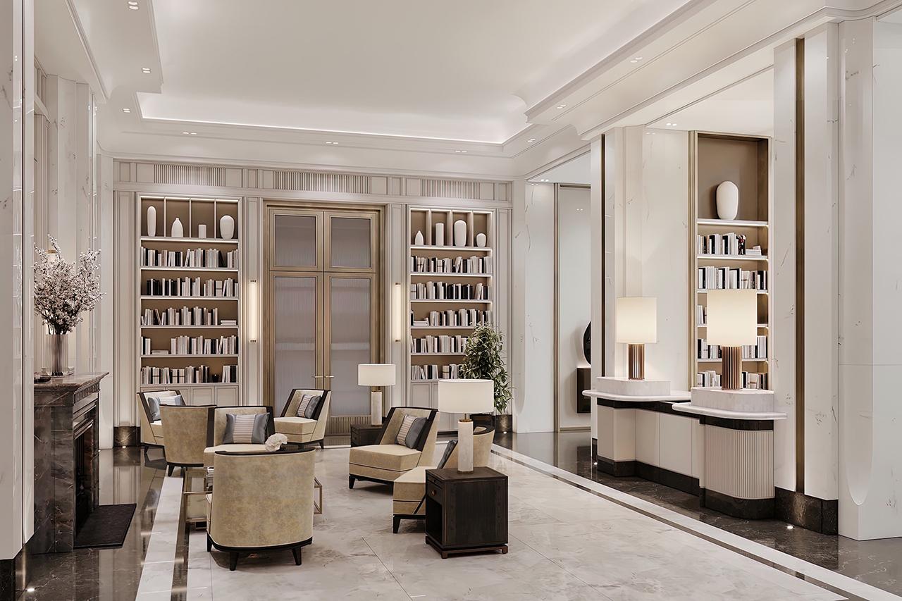 Гранд-лобби в башне Five Towers