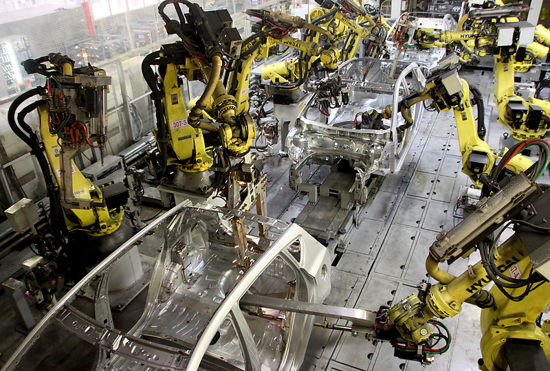 Наиболее роботизированной компанией в Петербурге является корейский автосборочный завод ООО &laquo;Хендэ Мотор Мануфактуринг Рус&raquo;