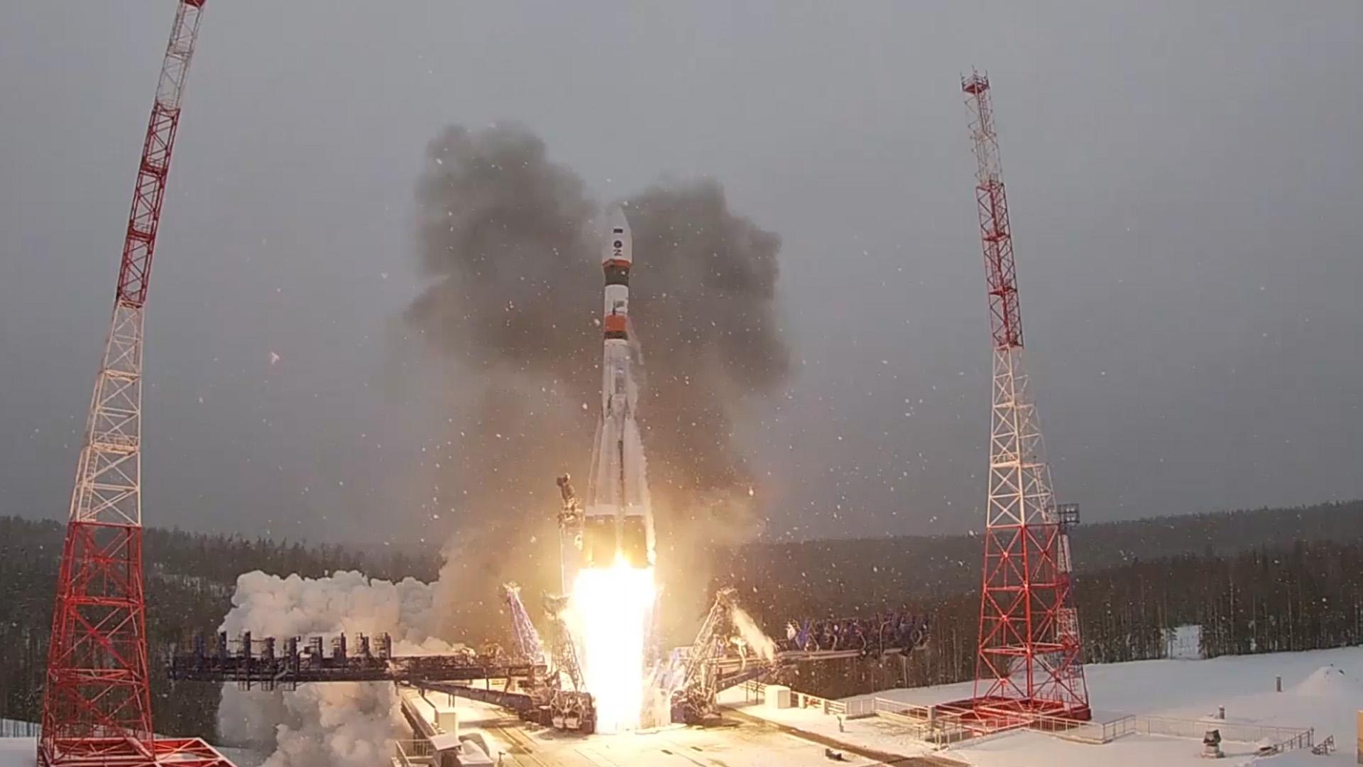 Запуск ракеты-носителя «Союз-2.1а». Видео