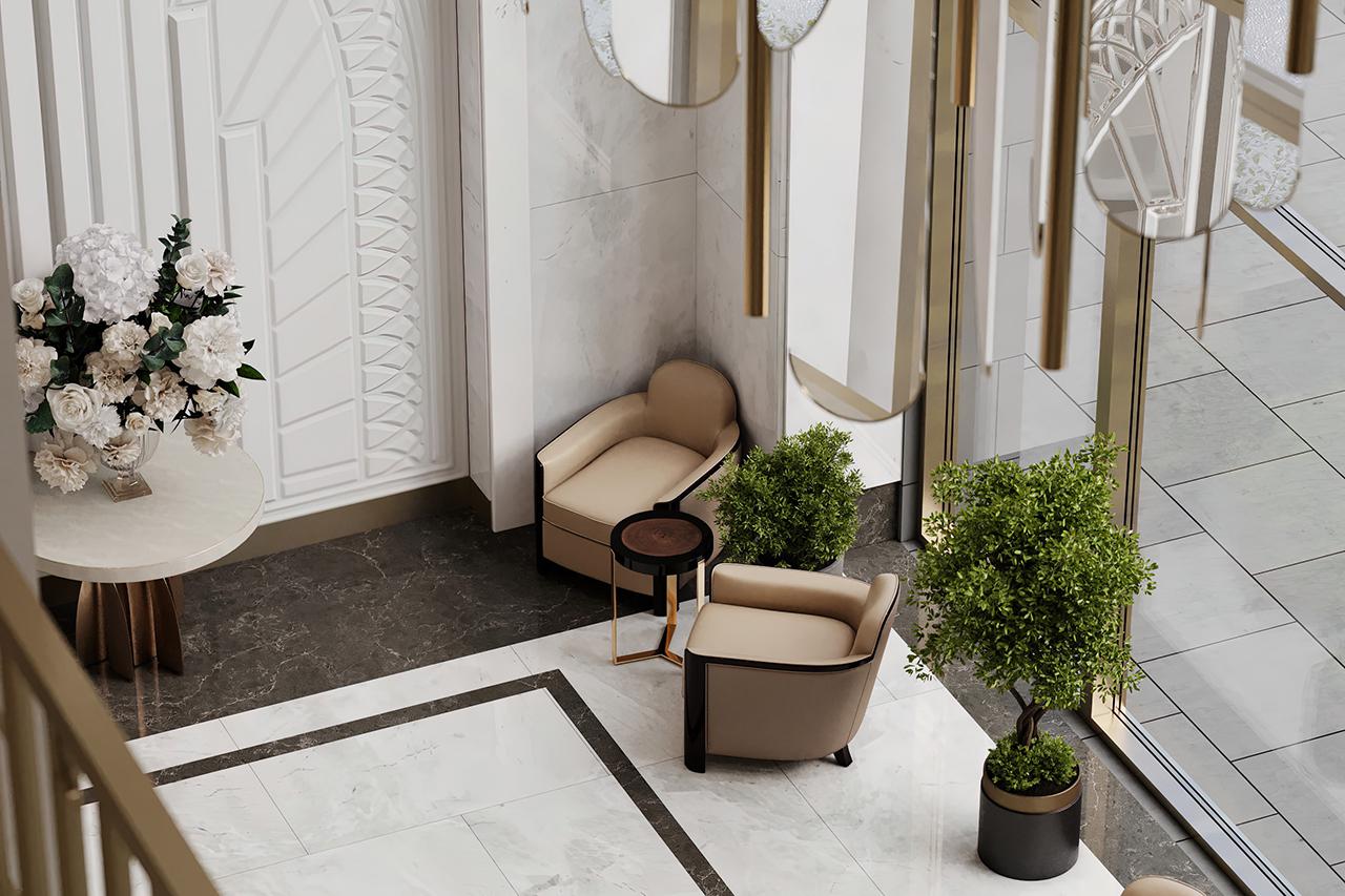 Гранд-лобби в башне Five Towers