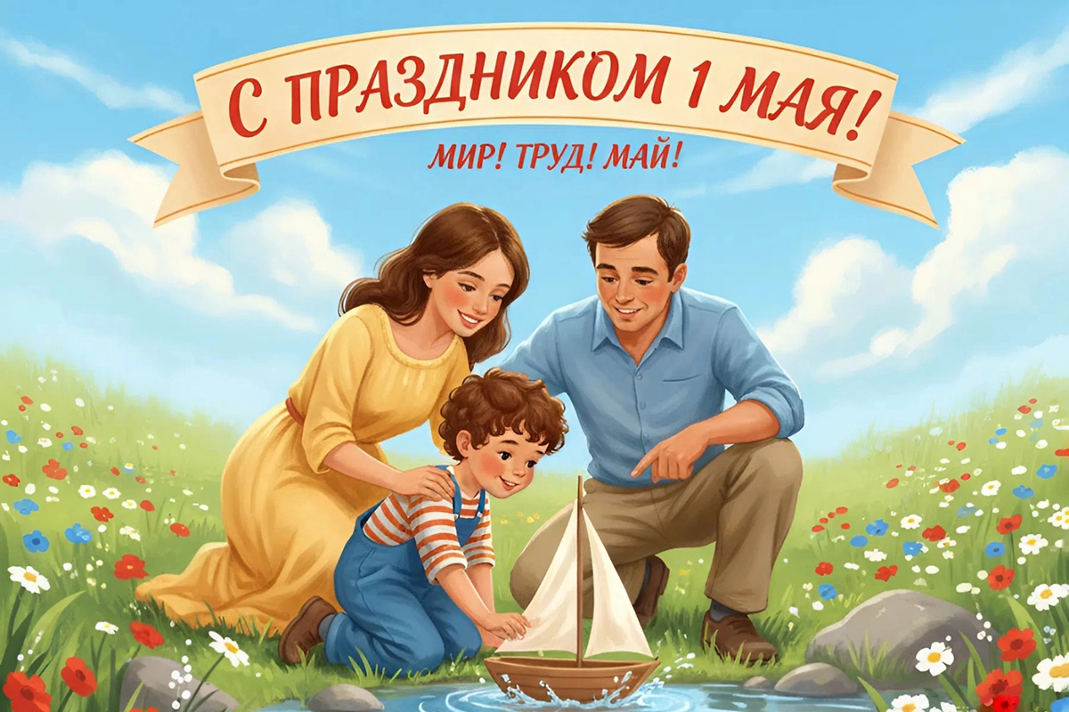 Открытки с 1 Мая: 20 вариантов для поздравления родных и знакомых