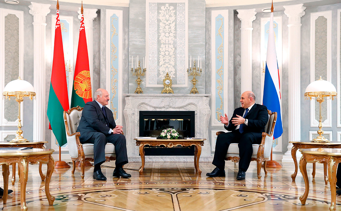 Михаил Мишустин и Александр Лукашенко