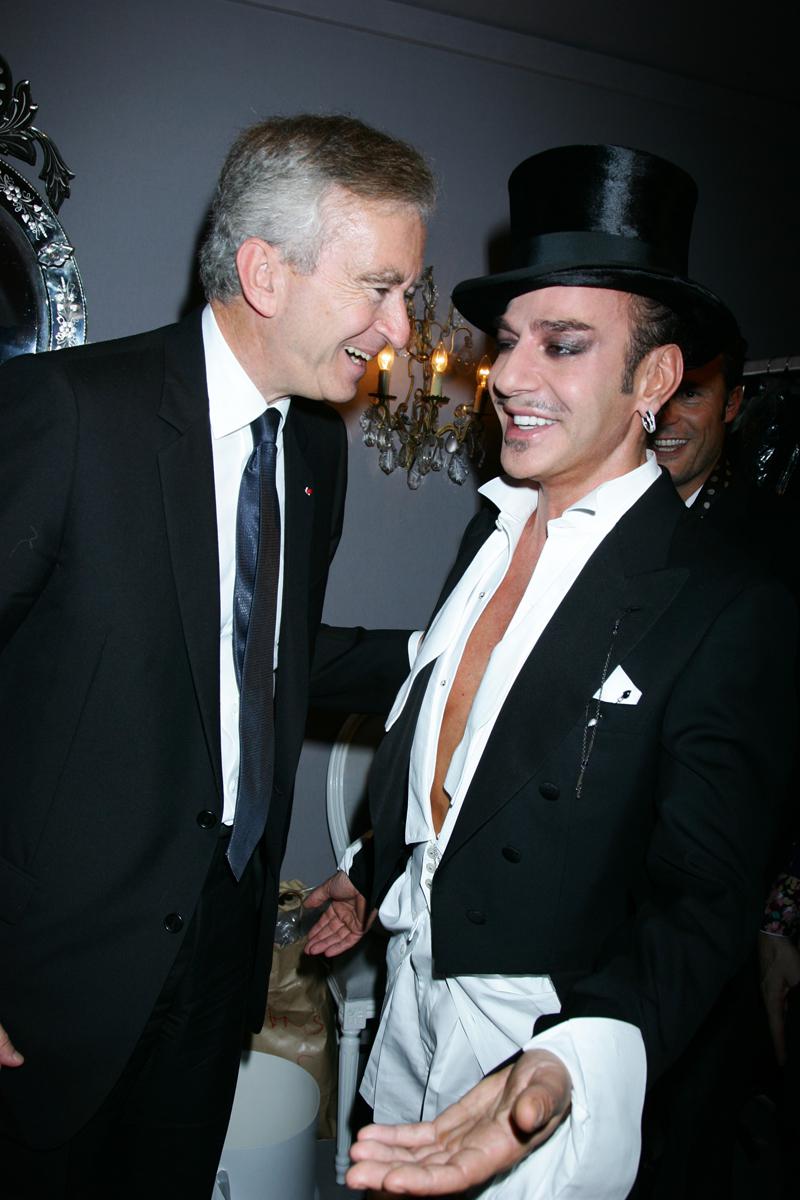 Бернар Арно и Джон Гальяно (главный дизайнер Christian Dior 1996&ndash;2011), 2007