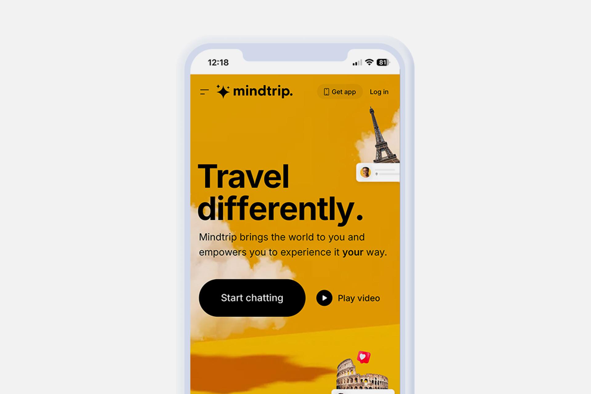ИИ-помощник Mindtrip подбирает маршрут путешествия на основе предпочтений пользователя