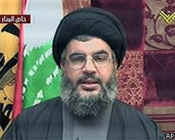 Лидер "Хезболлах" призывает к антиправительственным демонстрациям