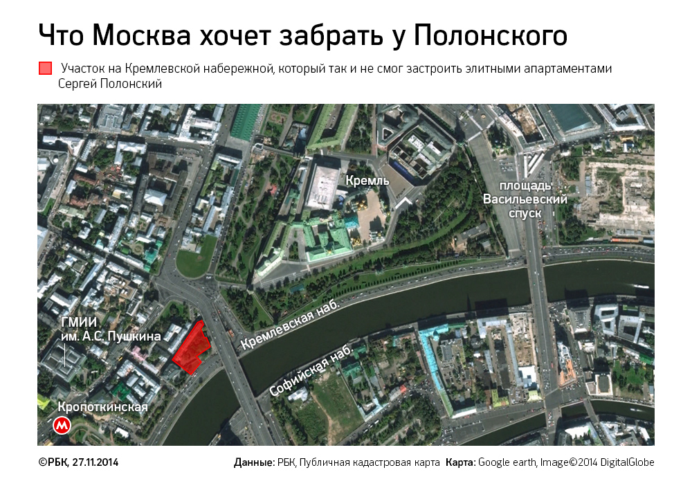 Власти Москвы решили разорвать контракт со структурами Полонского