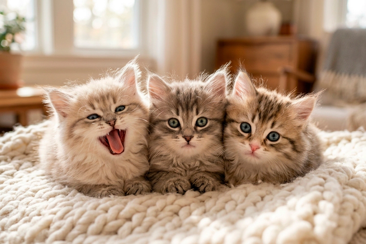 Котята сибирской кошки