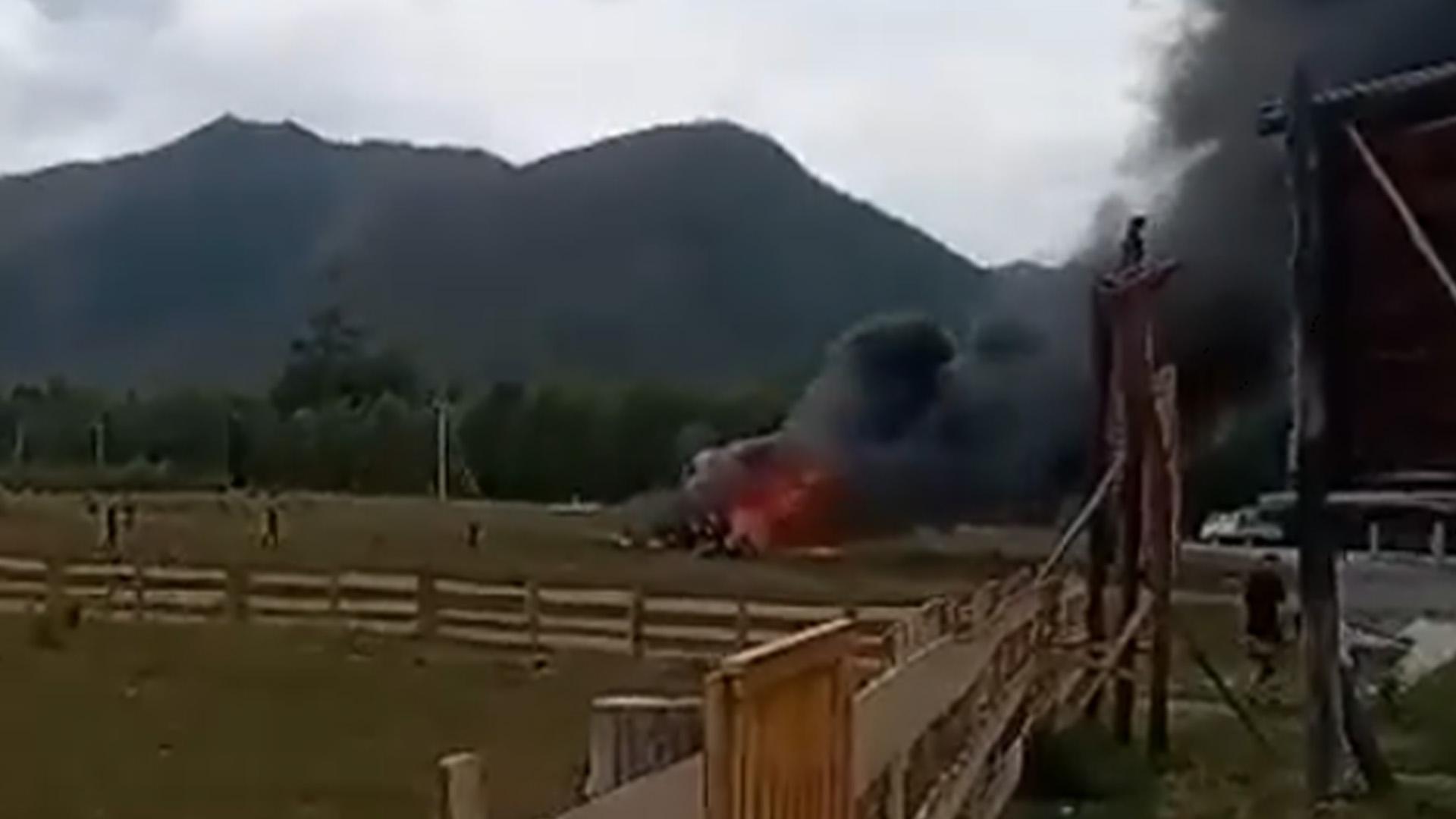 На Алтае упал вертолет Ми-8