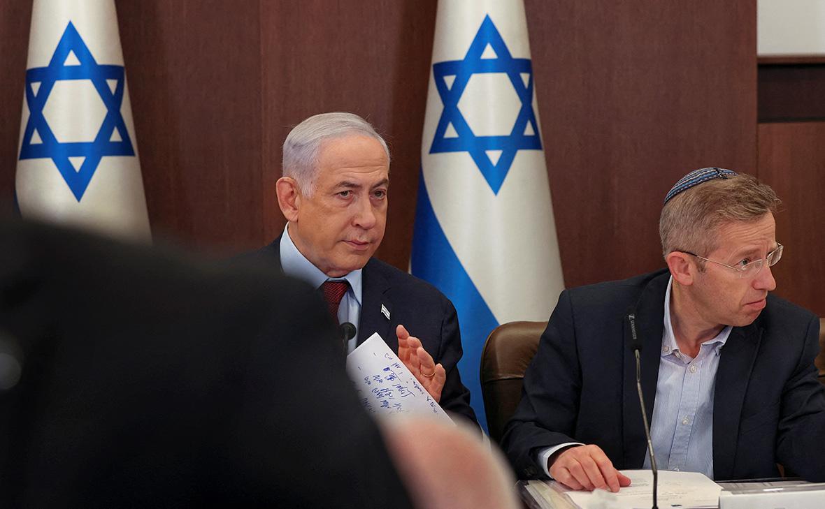 Биньямин Нетаньяху&nbsp;на еженедельном заседании кабинета министров&nbsp;в Иерусалиме