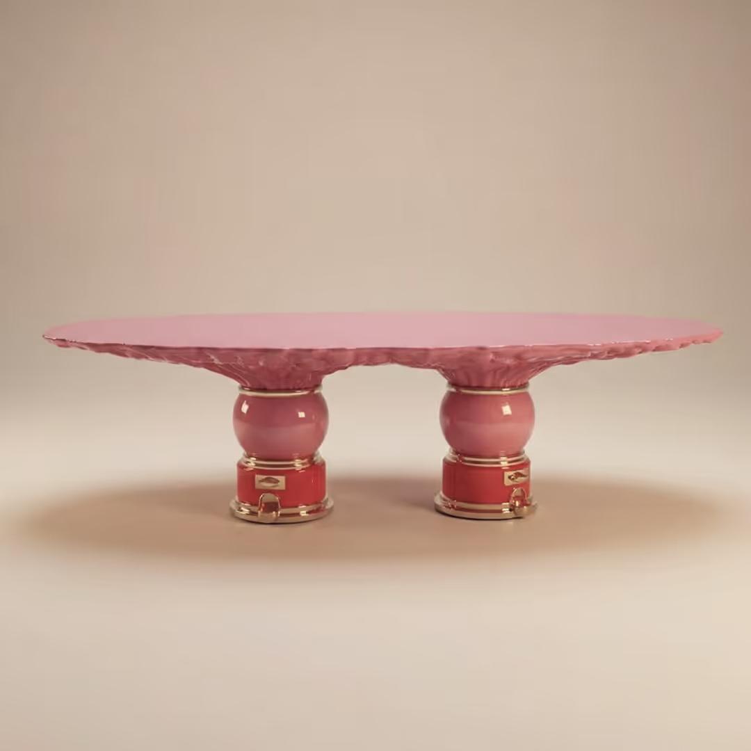 Обеденный стол Bubblegum Dining, коллекция Soft parade Йоба Сметса, Mouromtsev Design Editions